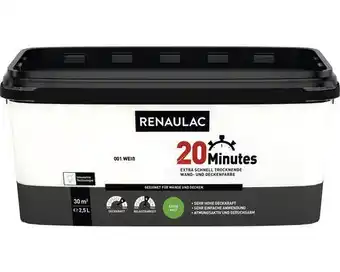 Hornbach RENAULAC Wandfarbe Matt weiß 2,5 L Angebot