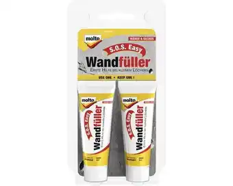 Hornbach Molto S.O.S. Easy Wandfüller weiß 2x 20 ml Angebot