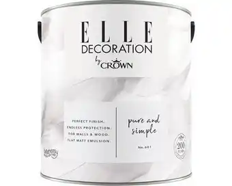 Hornbach ELLE Decoration Wandfarbe Matt No. 601 Pure & Simple 2,5 L Angebot