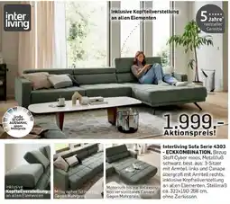 Möbel Ludwig Interliving sofa serie 4303 -eckkombination Angebot