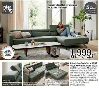 Möbel Ludwig Interliving sofa serie 4303 -eckkombination Angebot