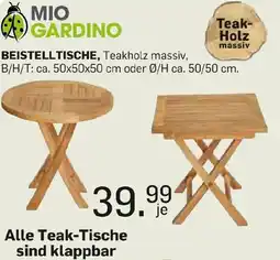 Möbel Ludwig BEISTELLTISCHE, Teakholz massiv Angebot