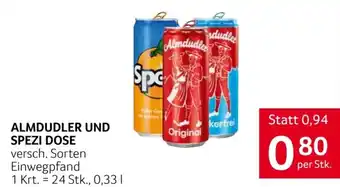 Transgourmet Almdudler und spezi dose Angebot