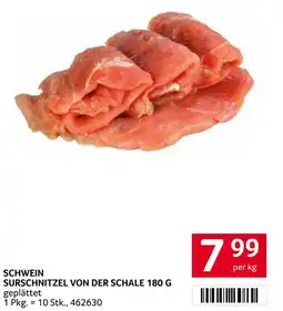 Transgourmet Schwein surschnitzel von der schale Angebot