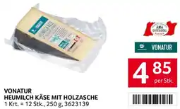 Transgourmet Vonatur heumilch käse mit holzasche Angebot
