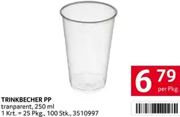 Transgourmet Trinkbecher pp Angebot