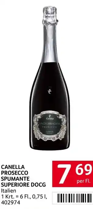 Transgourmet Canella prosecco spumante SUPERIORE DOCG Italien Angebot