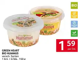 Transgourmet Green heart bio hummus Angebot