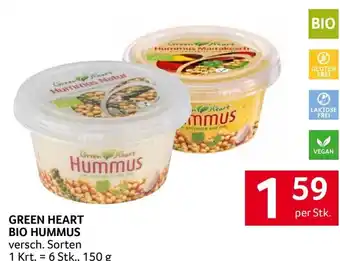 Transgourmet Green heart bio hummus Angebot