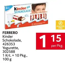 Transgourmet Ferrero kinder Angebot