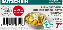 Billa Süsskartoffel- kichererbsen-bowl Angebot