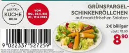 Billa Grünspargel- schinkenröllchen Angebot