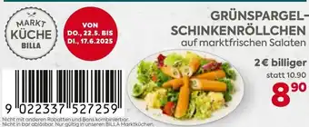 Billa Grünspargel- schinkenröllchen Angebot