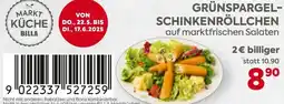 Billa Grünspargel- schinkenröllchen Angebot