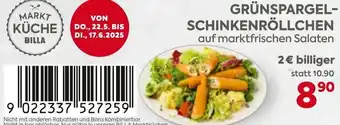 Billa Grünspargel- schinkenröllchen Angebot