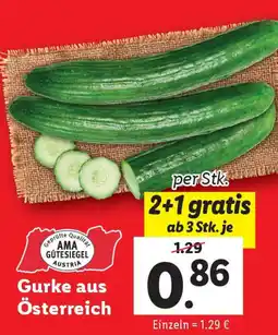 Lidl Gurke aus österreich Angebot