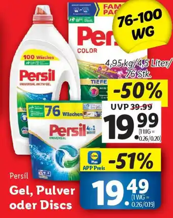 Lidl Gel, Pulver Angebot