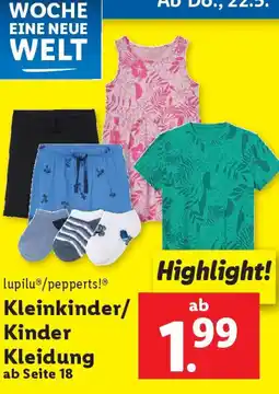 Lidl Kleinkinder/ kinder Angebot