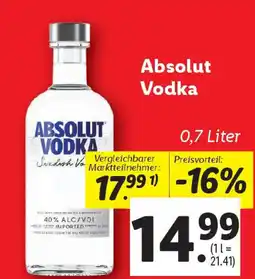 Lidl Absolut vodka Angebot