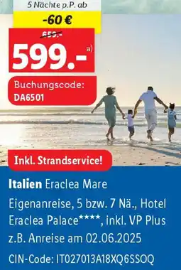Lidl Inkl. Strandservice! Angebot