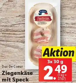 Lidl Ziegenkäse mit Speck Angebot