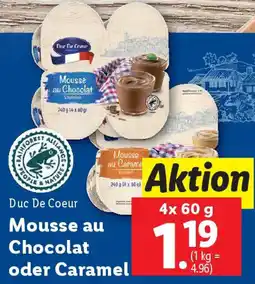 Lidl Mousse au Chocolat oder Caramel Angebot