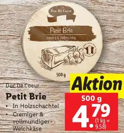 Lidl Petit Brie Angebot