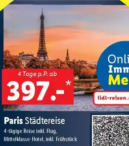 Lidl Paris Städtereise Angebot