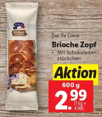 Lidl Brioche Zopf Angebot