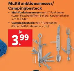 Lidl Multifunktionsmesser/ Campingbesteck Angebot