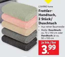 Lidl Frottier- Handtuch, 2 Stück/ Duschtuch Angebot