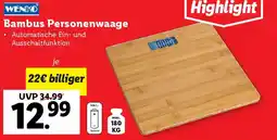 Lidl Bambus Personenwaage Angebot