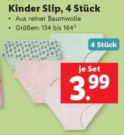 Lidl Kinder Slip, 4 Stück Angebot