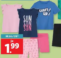 Lidl Kinder T-Shirt/Radler-Leggings Angebot