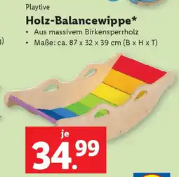 Lidl Holz-Balancewippe Angebot