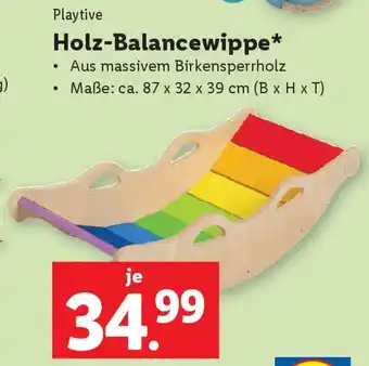 Lidl Holz-Balancewippe Angebot