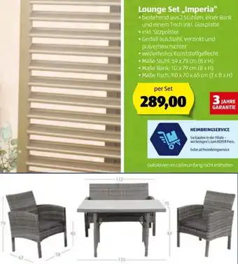 Hofer Lounge Set Imperia Per Set Angebot