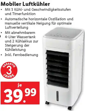 Lidl Mobiler Luftkühler Angebot