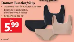 Lidl Damen Bustier/Slip Angebot