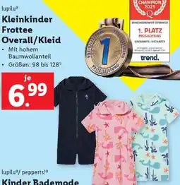 Lidl Kleinkinder Frottee Overall /Kleid Angebot