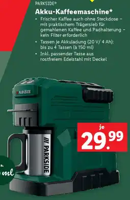 Lidl Akku-Kaffeemaschine Angebot