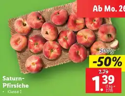 Lidl Saturn- Pfirsiche Angebot