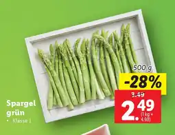 Lidl Spargel grün Angebot