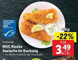 Lidl MSC Alaska Seelachs im Backteig Angebot