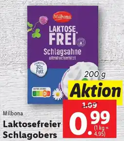 Lidl Laktosefreier Schlagobers Angebot