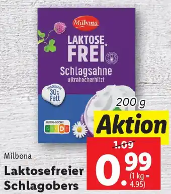 Lidl Laktosefreier Schlagobers Angebot