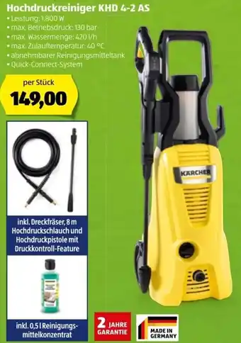 Hofer Hochdruckreiniger KHD 4-2 As Angebot