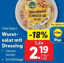 Lidl Wurst- salat mit Dressing Angebot