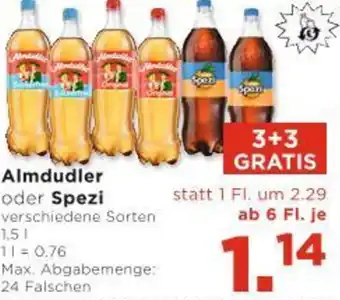Unimarkt Almdudler oder Spezi Angebot