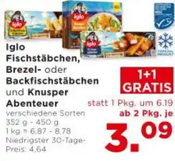 Unimarkt Iglo Fischstäbchen, Brezel- oder Angebot